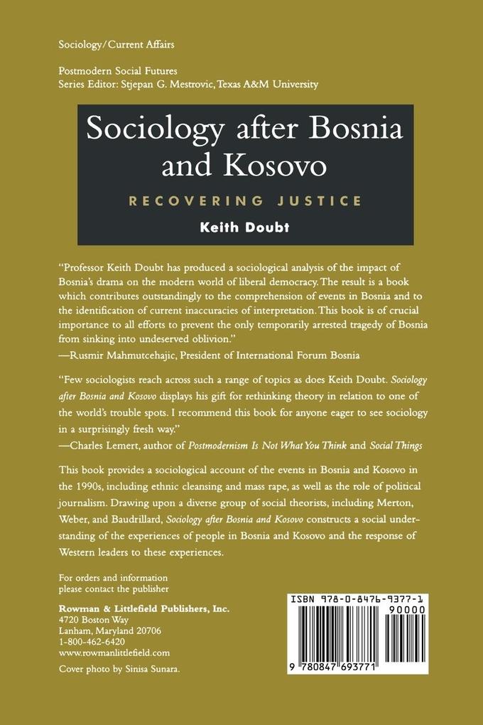 Weitere Ansicht: Sociology after Bosnia and Kosovo | Keith D. Doubt