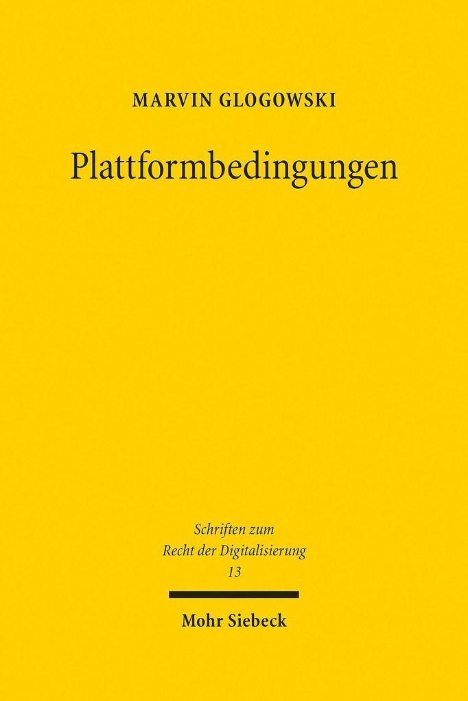 Produktbild: Plattformbedingungen | Marvin Glogowski