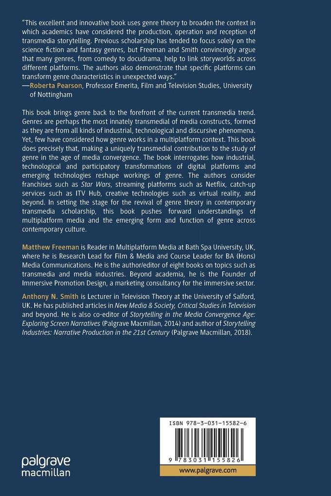 Weitere Ansicht: Transmedia/Genre | Matthew Freeman, Anthony N. Smith