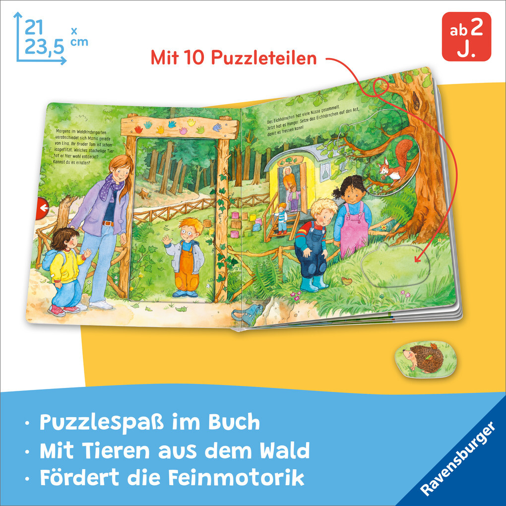 Weitere Ansicht: Mein großes Puzzle-Spielbuch - Wald | Mila Rulff