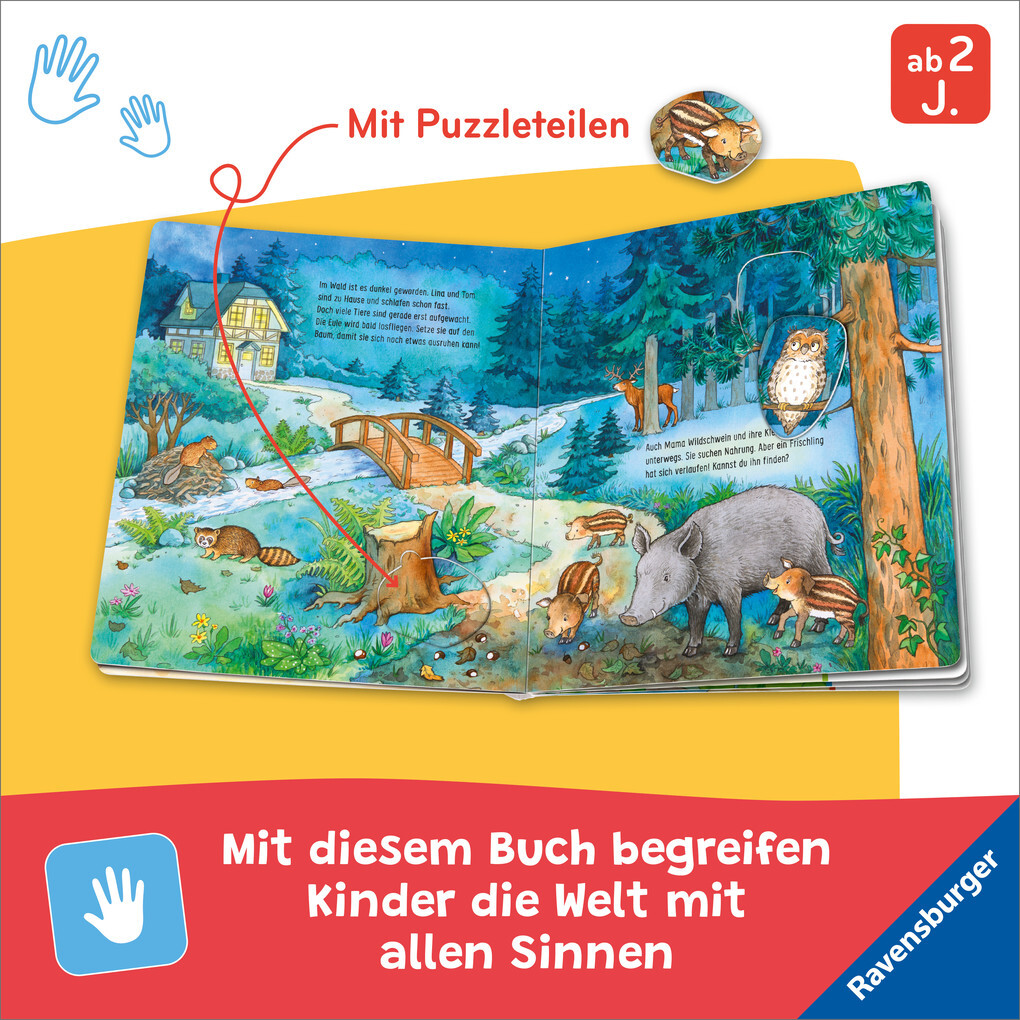 Weitere Ansicht: Mein großes Puzzle-Spielbuch - Wald | Mila Rulff