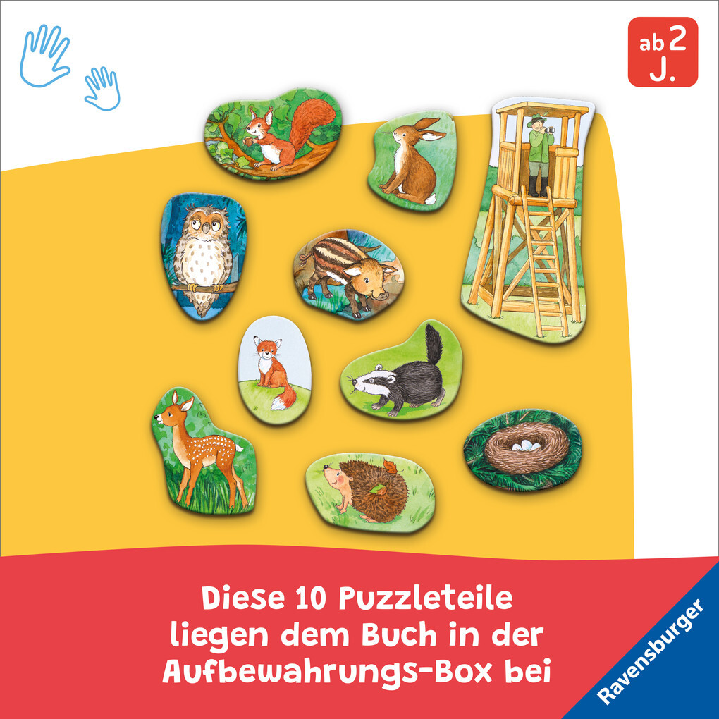 Weitere Ansicht: Mein großes Puzzle-Spielbuch - Wald | Mila Rulff