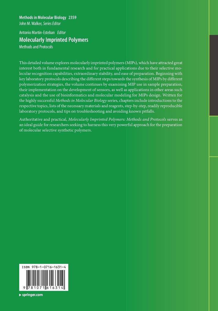 Weitere Ansicht: Molecularly Imprinted Polymers