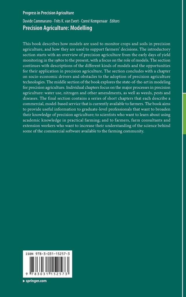 Weitere Ansicht: Precision Agriculture: Modelling