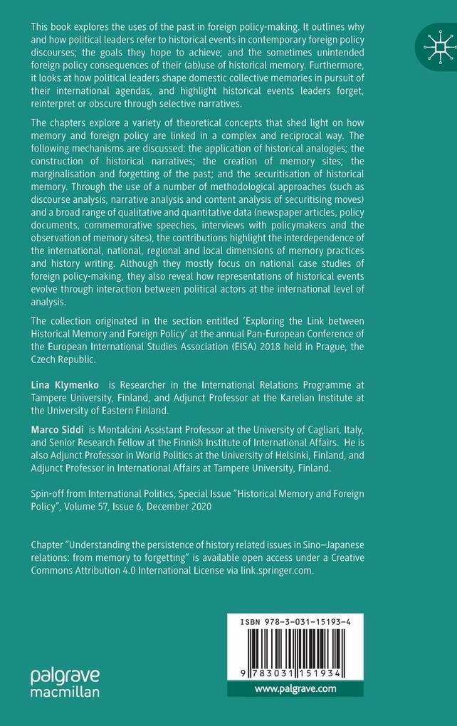 Weitere Ansicht: Historical Memory and Foreign Policy