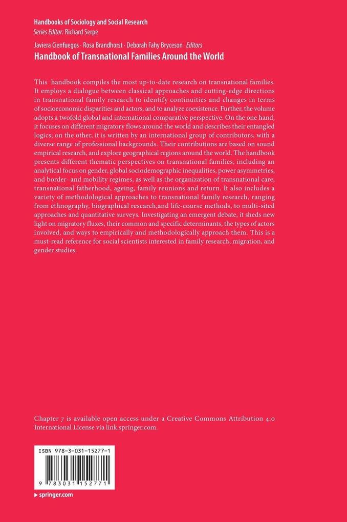 Weitere Ansicht: Handbook of Transnational Families Around the World