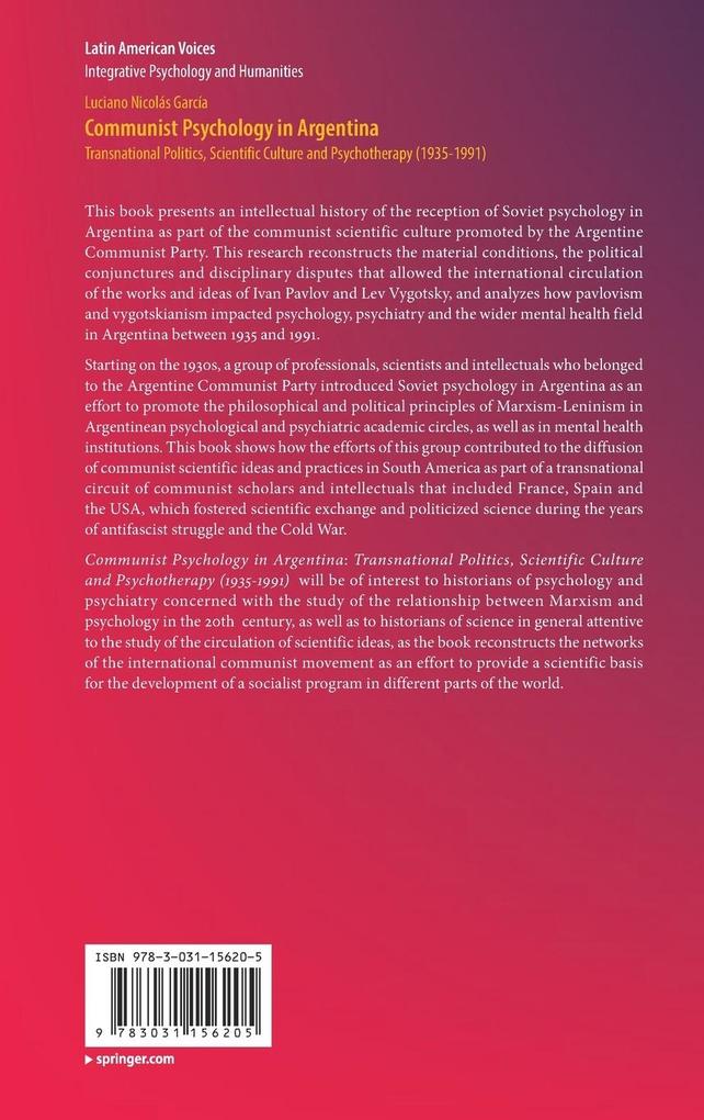 Weitere Ansicht: Communist Psychology in Argentina | Luciano Nicolás García