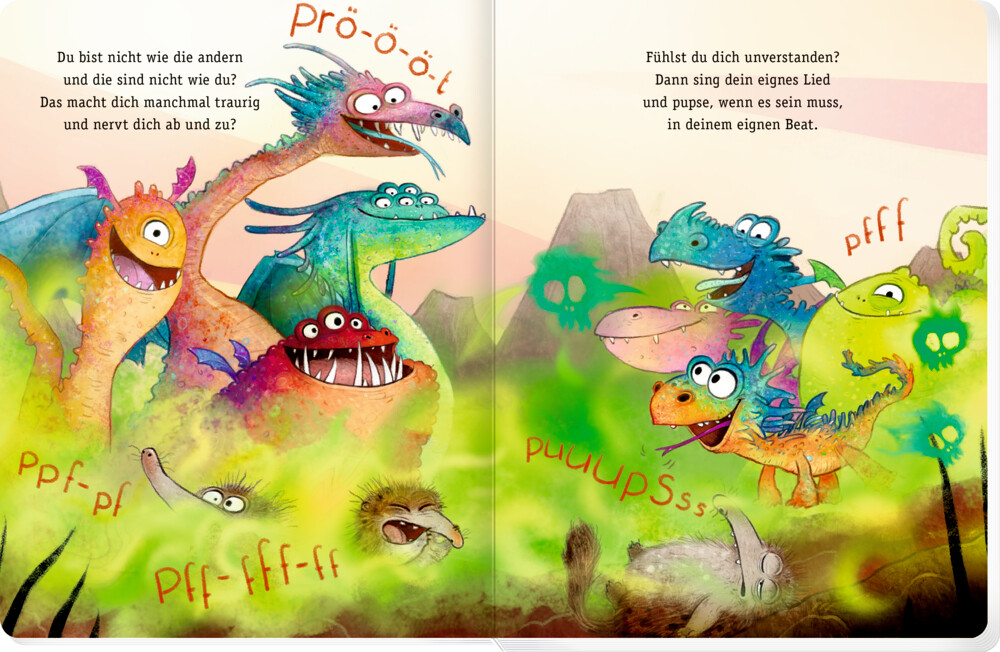 Weitere Ansicht: Furzipups, der Knatterdrache (Pappbilderbuch Miniausgabe) | Kai Lüftner