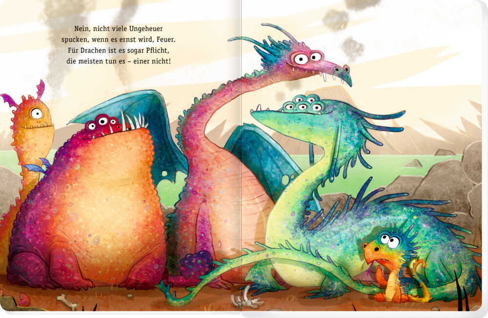 Weitere Ansicht: Furzipups, der Knatterdrache (Pappbilderbuch Miniausgabe) | Kai Lüftner