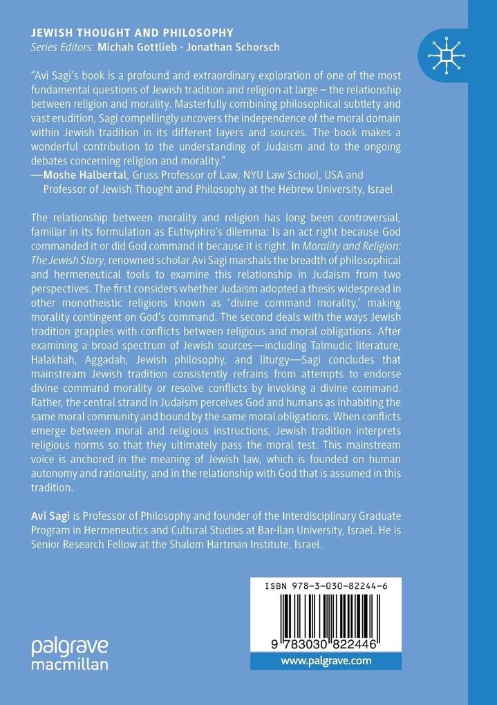 Weitere Ansicht: Morality and Religion | Avi Sagi