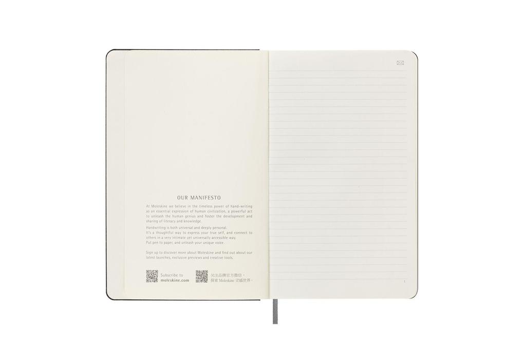 Weitere Ansicht: Moleskine Smart Notizbücher, Large/A5, Liniert, Fester Einband, Schwarz