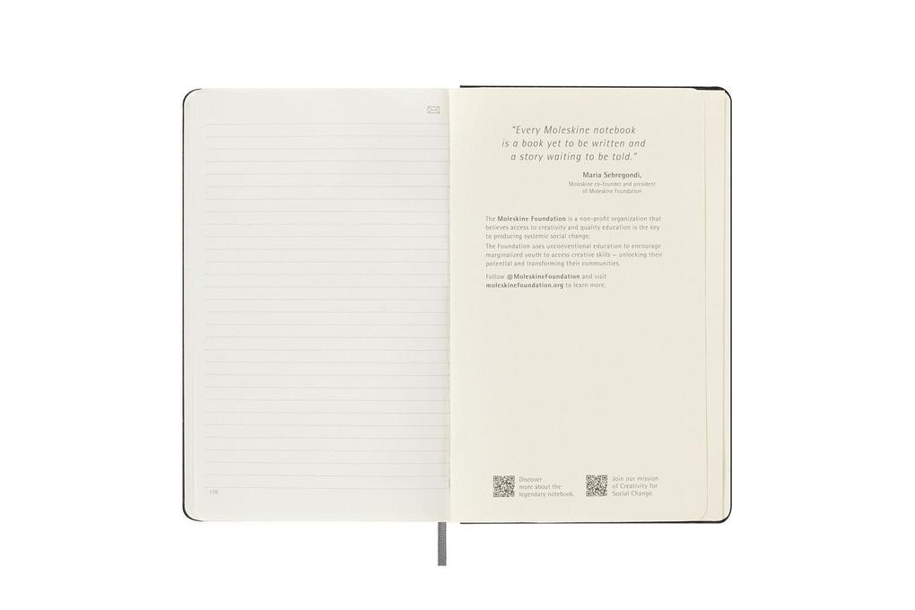 Weitere Ansicht: Moleskine Smart Notizbücher, Large/A5, Liniert, Fester Einband, Schwarz