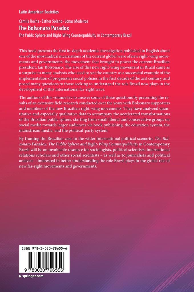 Weitere Ansicht: The Bolsonaro Paradox | Camila Rocha, Esther Solano, Jonas Medeiros