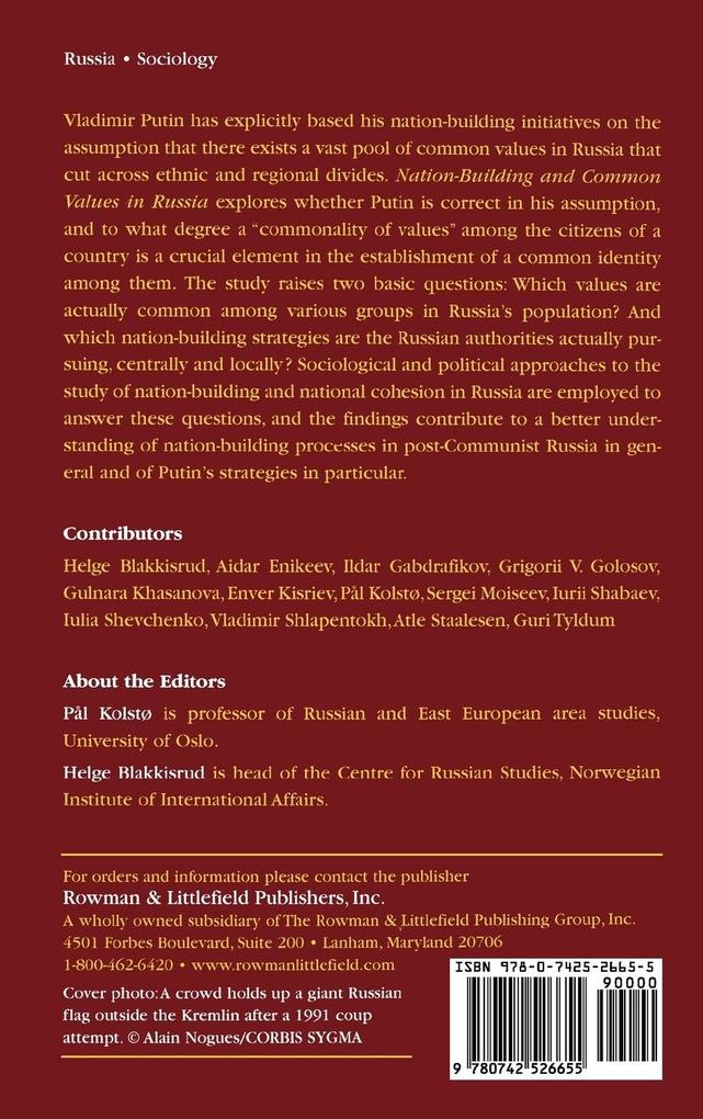 Weitere Ansicht: Nation-Building and Common Values in Russia