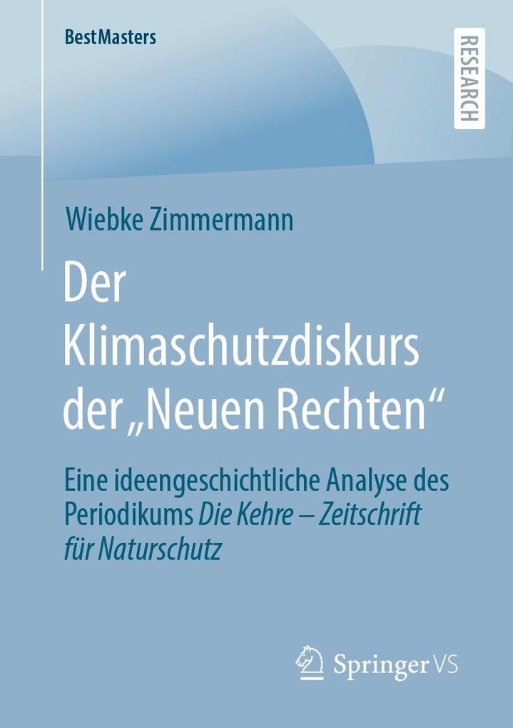 Produktbild: Der Klimaschutzdiskurs der "Neuen Rechten" | Wiebke Zimmermann
