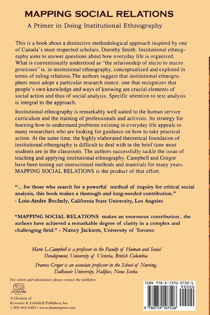 Weitere Ansicht: Mapping Social Relations | Marie L. Campbell, Frances Gregor