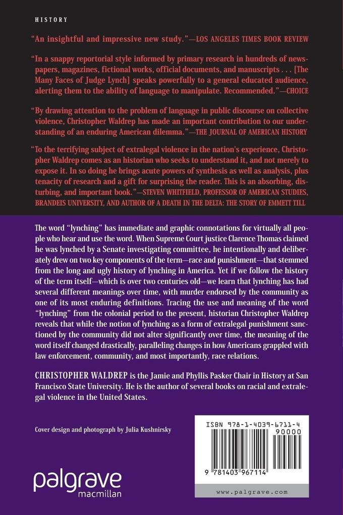 Weitere Ansicht: The Many Faces of Judge Lynch | C. Waldrep