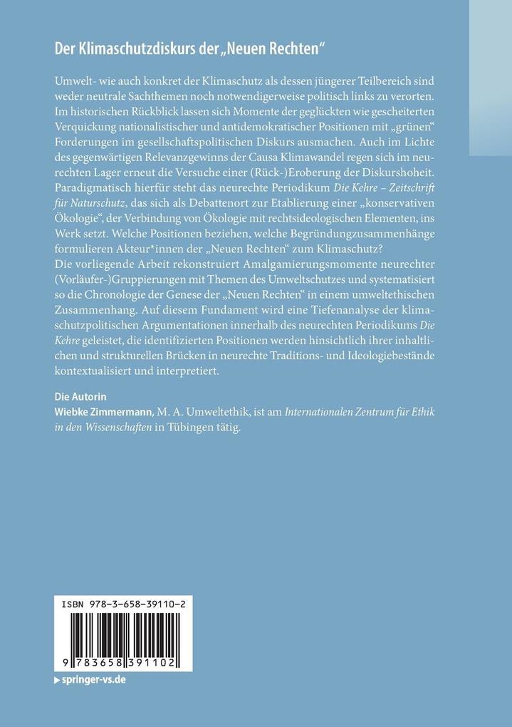 Weitere Ansicht: Der Klimaschutzdiskurs der "Neuen Rechten" | Wiebke Zimmermann