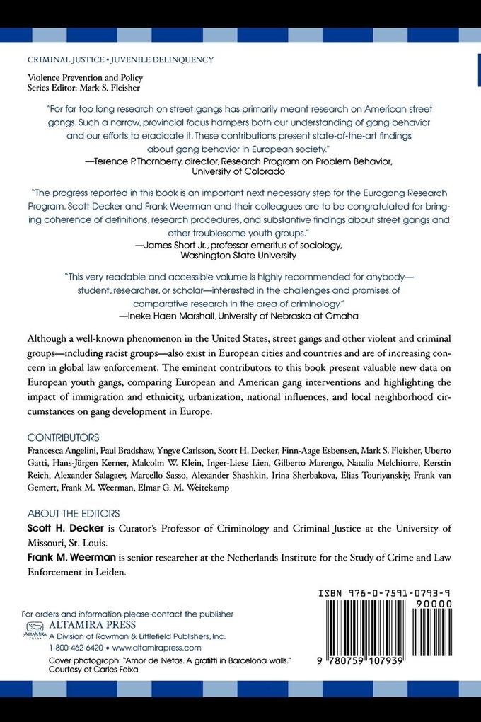 Weitere Ansicht: European Street Gangs and Troublesome Youth Groups