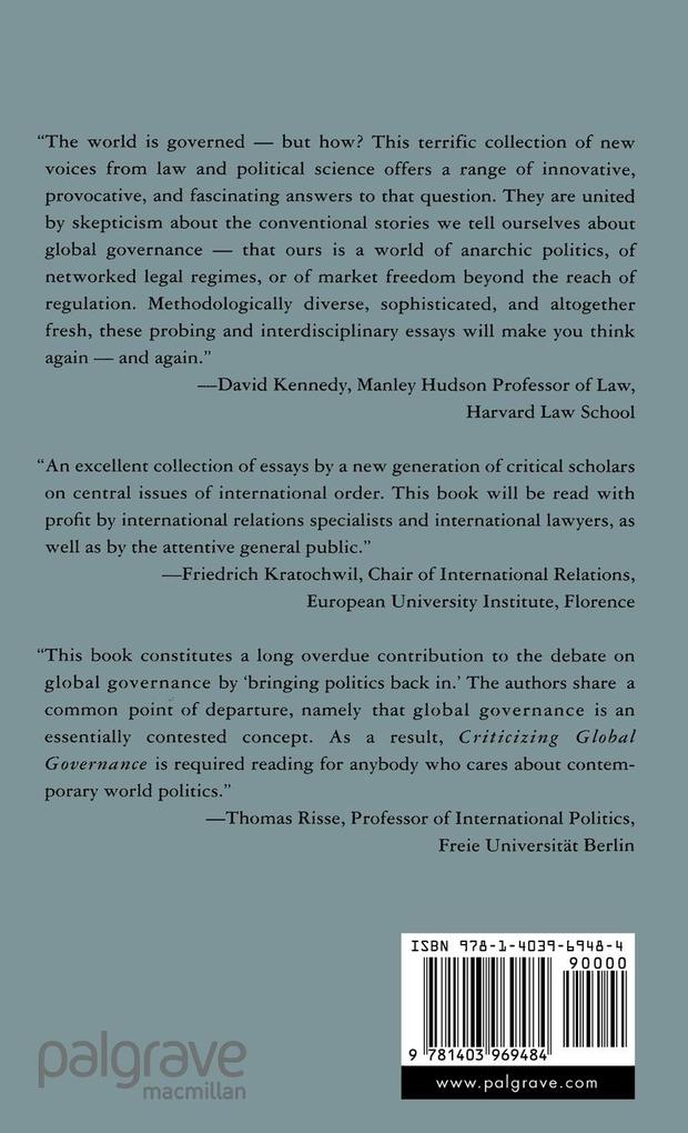 Weitere Ansicht: Criticizing Global Governance