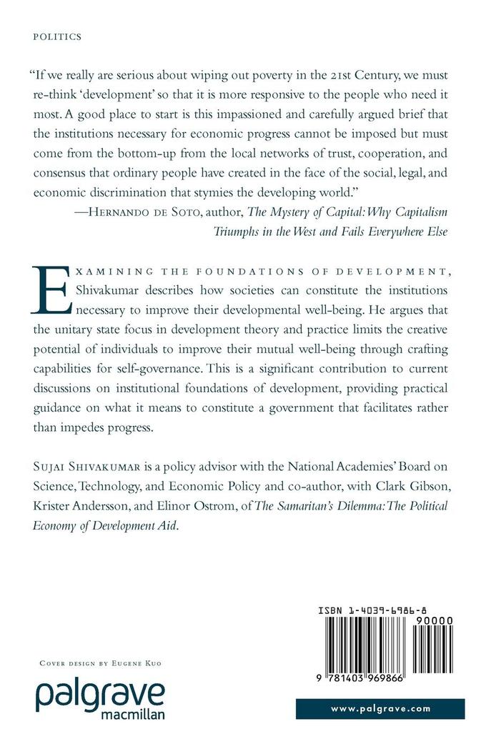 Weitere Ansicht: The Constitution of Development | S. Shivakumar
