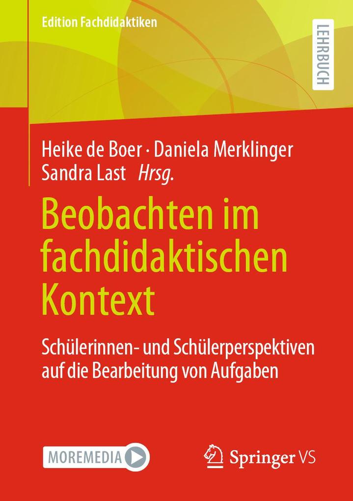 Produktbild: Beobachten im fachdidaktischen Kontext