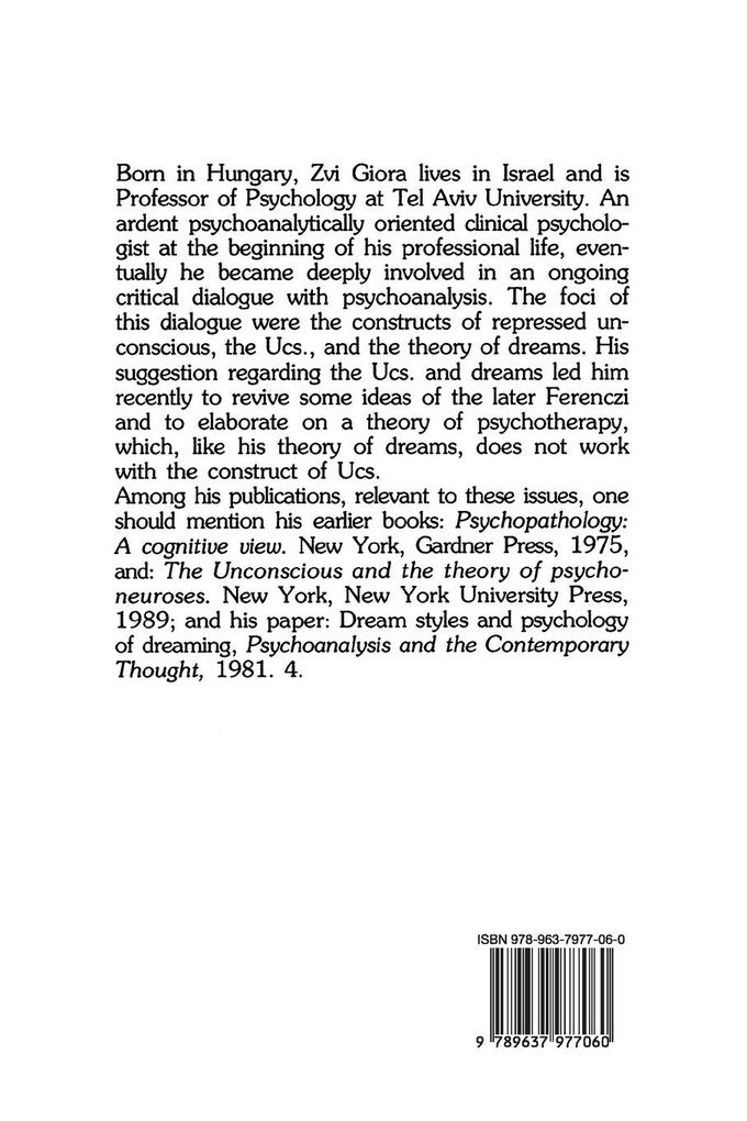 Weitere Ansicht: The Unconscious and Its Narratives | Zvi Giora