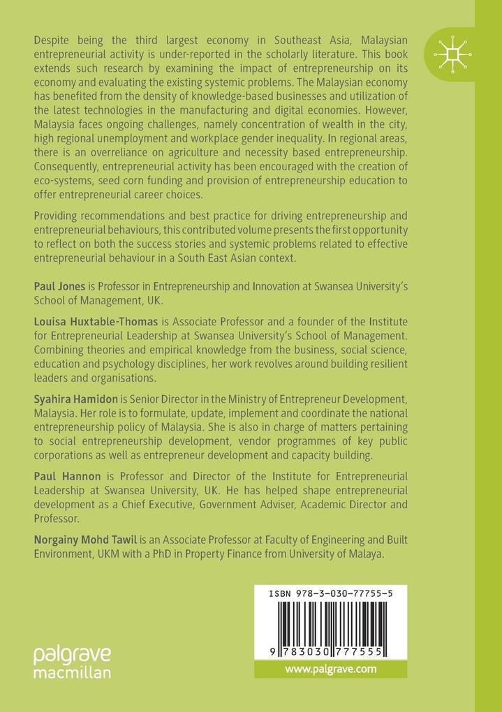 Weitere Ansicht: Entrepreneurial Activity in Malaysia