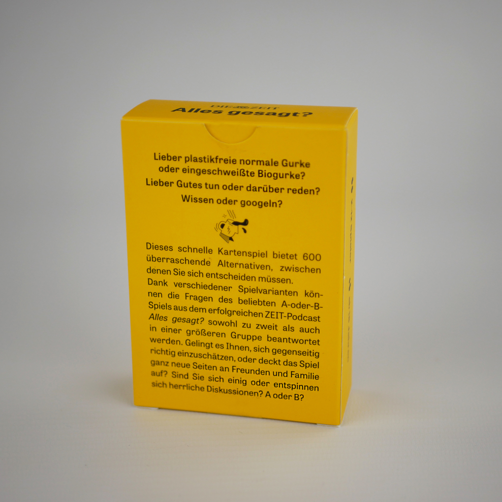 Weitere Ansicht: DIE ZEIT »Alles gesagt?«