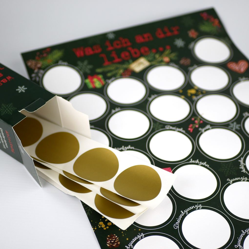 Weitere Ansicht: Was ich an dir liebe - Der Rubbel-Adventskalender