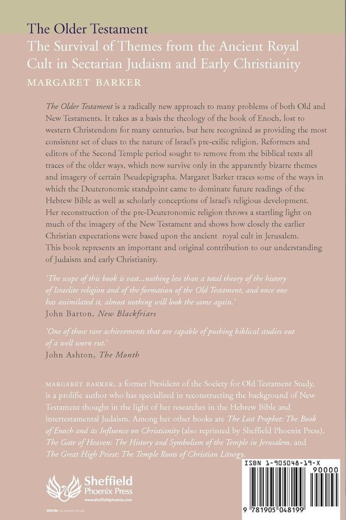 Weitere Ansicht: The Older Testament | Margaret Barker