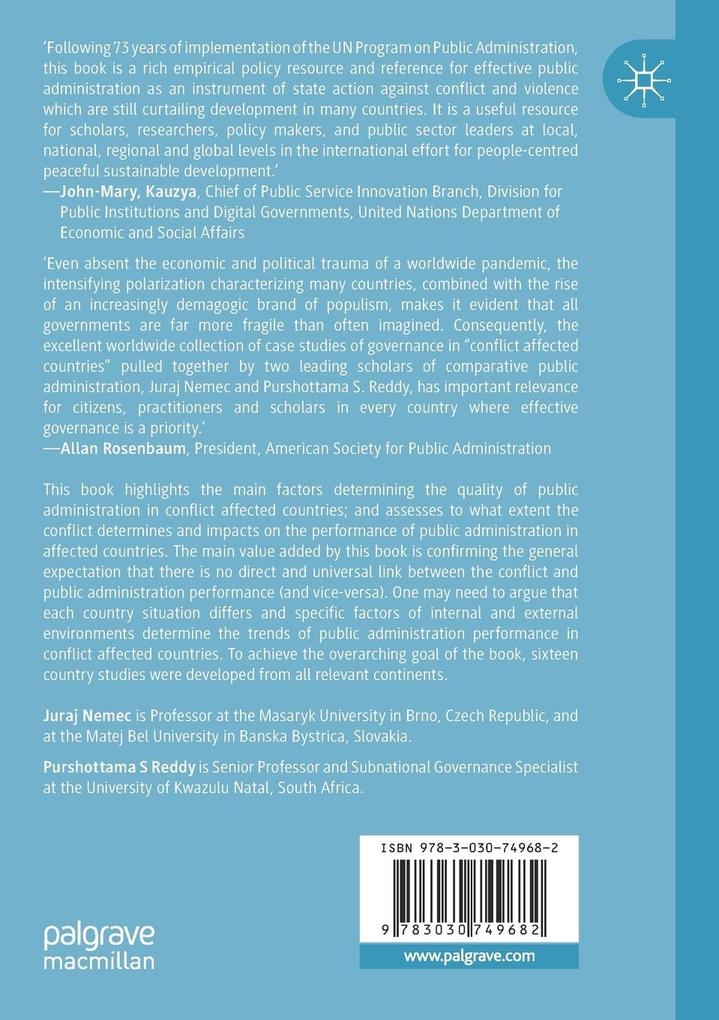 Weitere Ansicht: Public Administration in Conflict Affected Countries