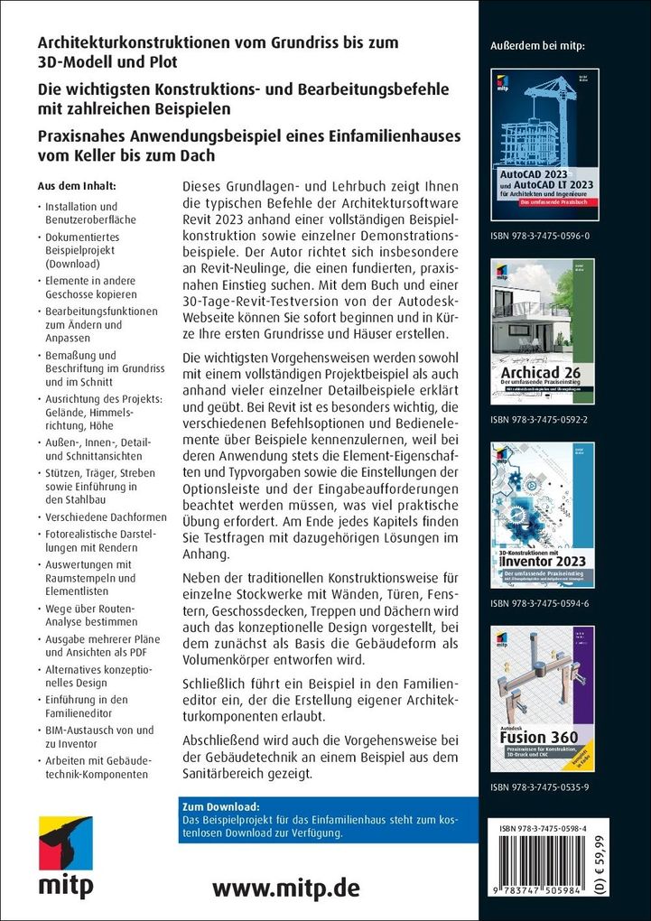 Weitere Ansicht: Autodesk Revit 2023 | Detlef Ridder