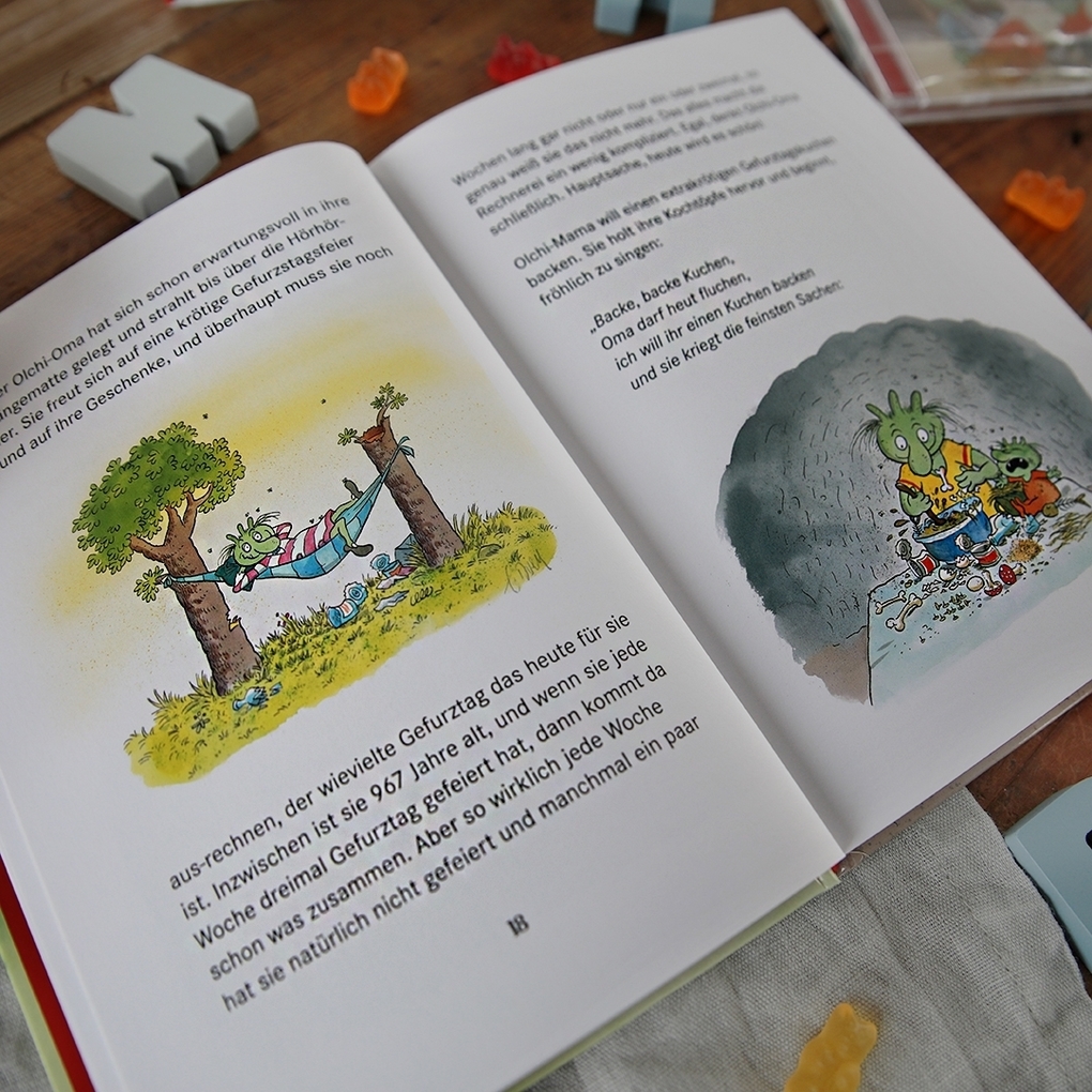 Weitere Ansicht: Die Olchis finden einen Schatz und andere krötige Abenteuer | Erhard Dietl