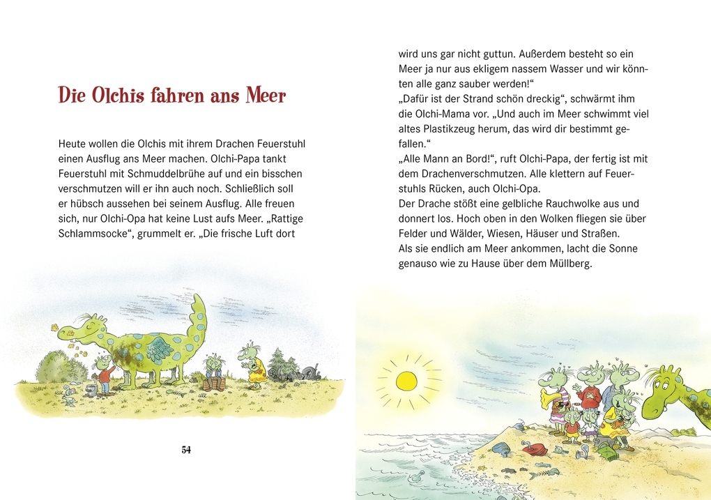 Weitere Ansicht: Die Olchis finden einen Schatz und andere krötige Abenteuer | Erhard Dietl