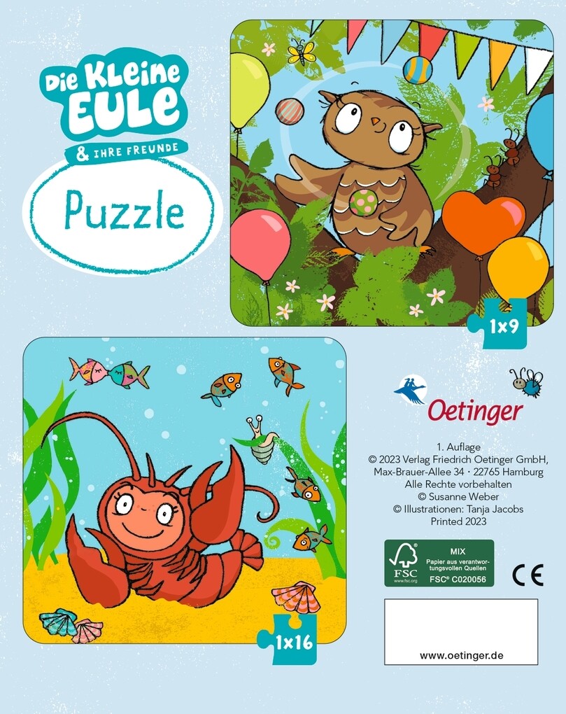 Weitere Ansicht: Die kleine Eule. Puzzle | Susanne Weber