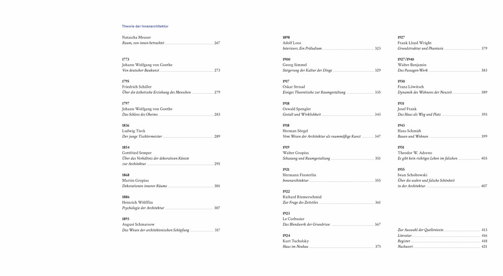 Weitere Ansicht: Geschichte und Theorie der Innenarchitektur