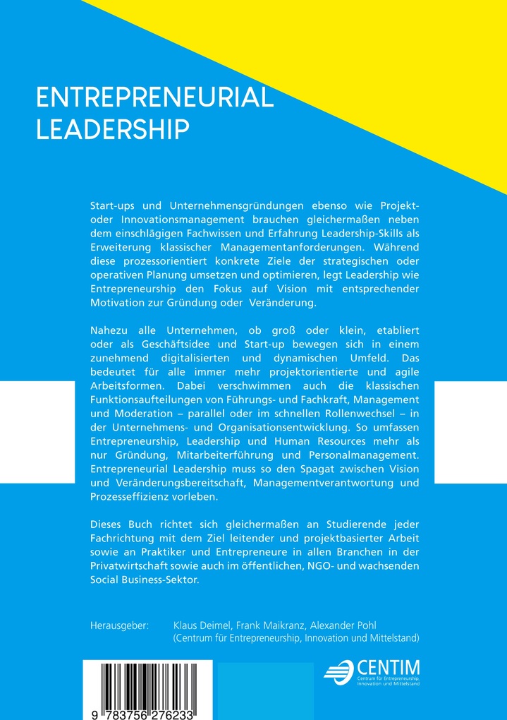 Weitere Ansicht: Entrepreneurial Leadership | Harald Meier