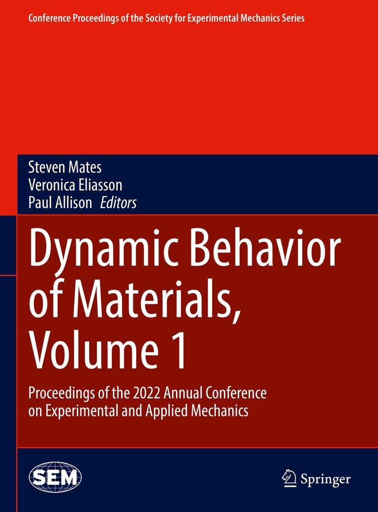 Produktbild: Dynamic Behavior of Materials, Volume 1