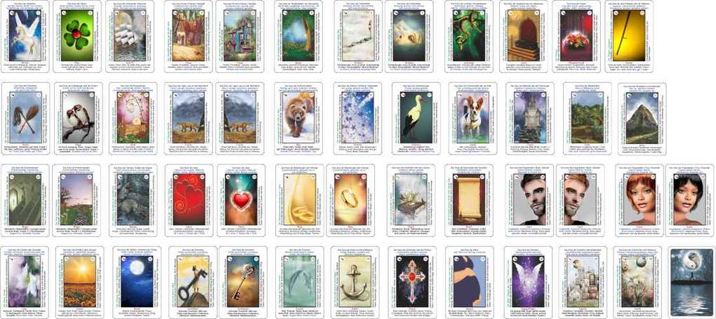 Weitere Ansicht: Angelinas 40 mystische Beginner - Lenormandkarten | Angelina Schulze