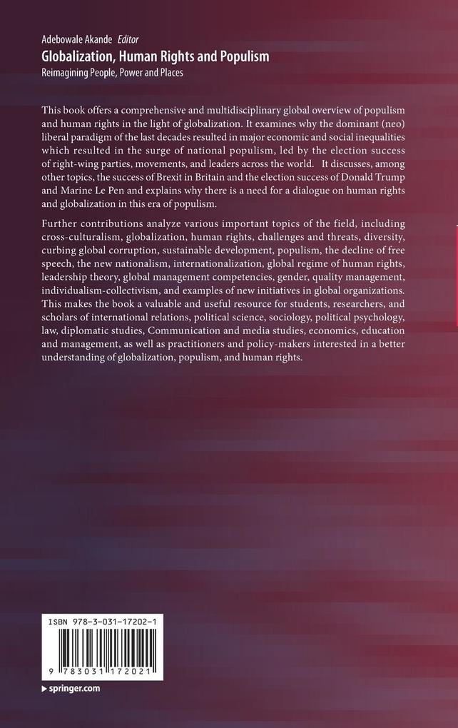 Weitere Ansicht: Globalization, Human Rights and Populism