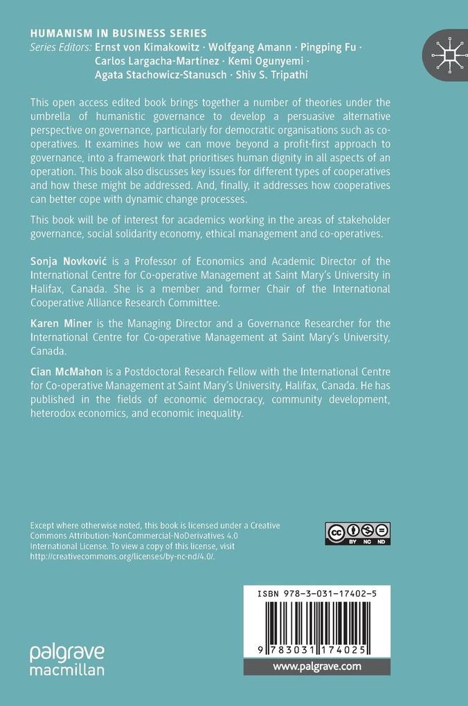 Weitere Ansicht: Humanistic Governance in Democratic Organizations