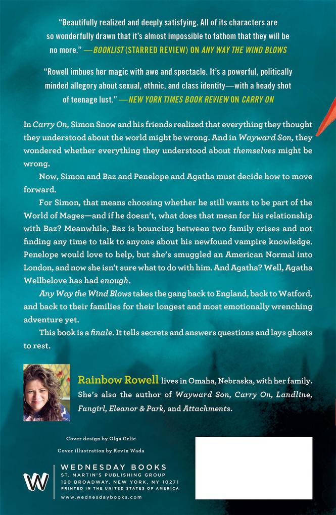 Weitere Ansicht: Any Way the Wind Blows | Rainbow Rowell