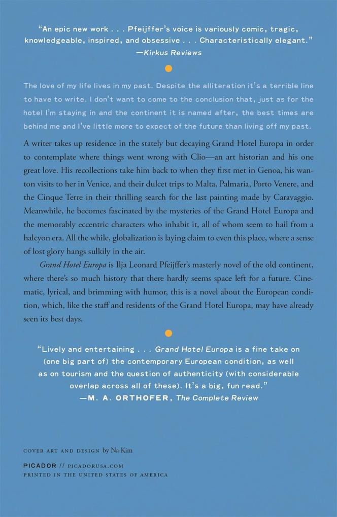 Weitere Ansicht: Grand Hotel Europa | Ilja Leonard Pfeijffer