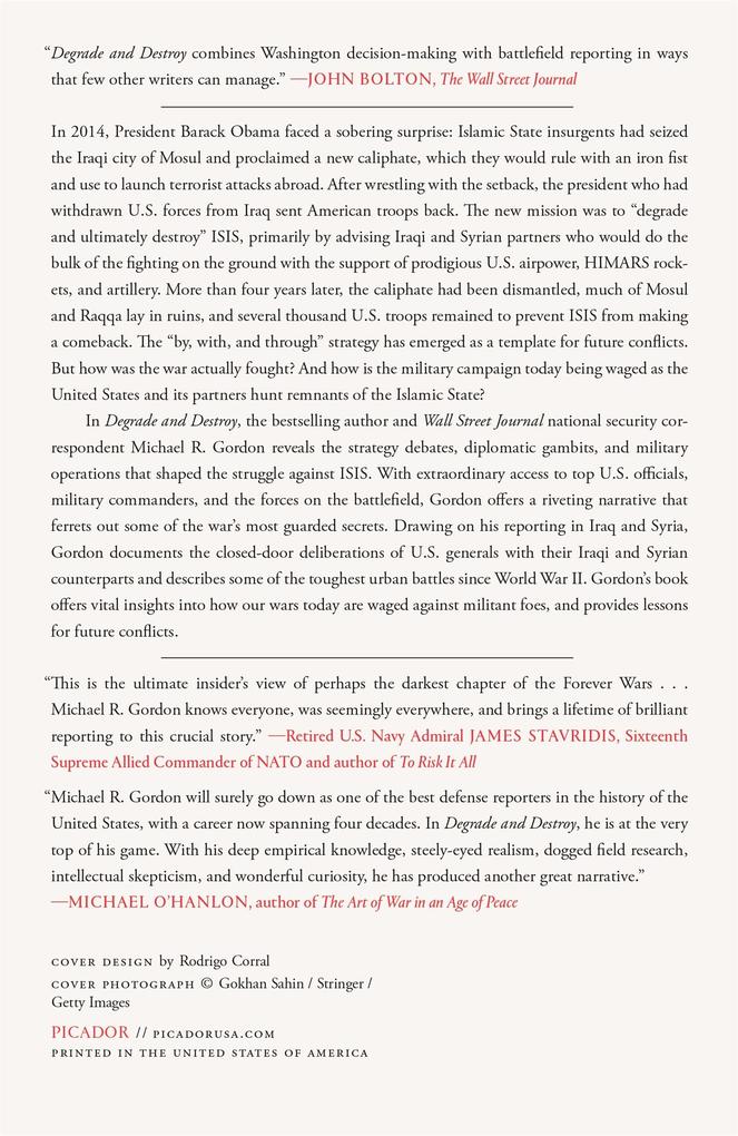 Weitere Ansicht: Degrade and Destroy | Michael R. Gordon