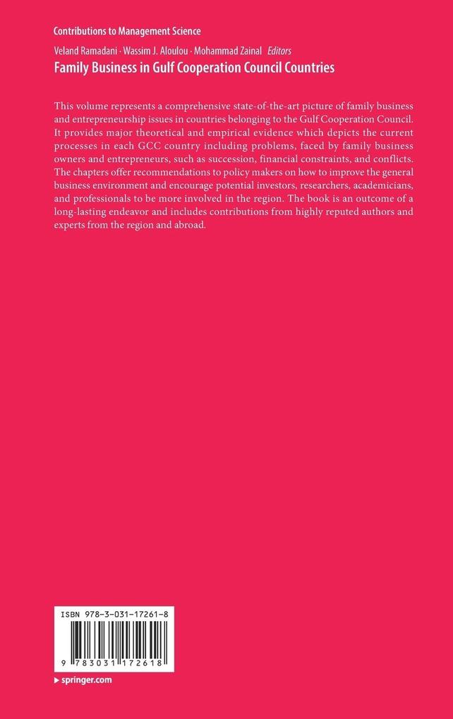 Weitere Ansicht: Family Business in Gulf Cooperation Council Countries