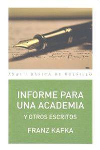 Produktbild: Informe para una academia y otros escritos | Franz Kafka