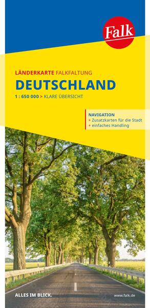 Produktbild: Falk Länderkarte Falkfaltung Deutschland 1:650.000
