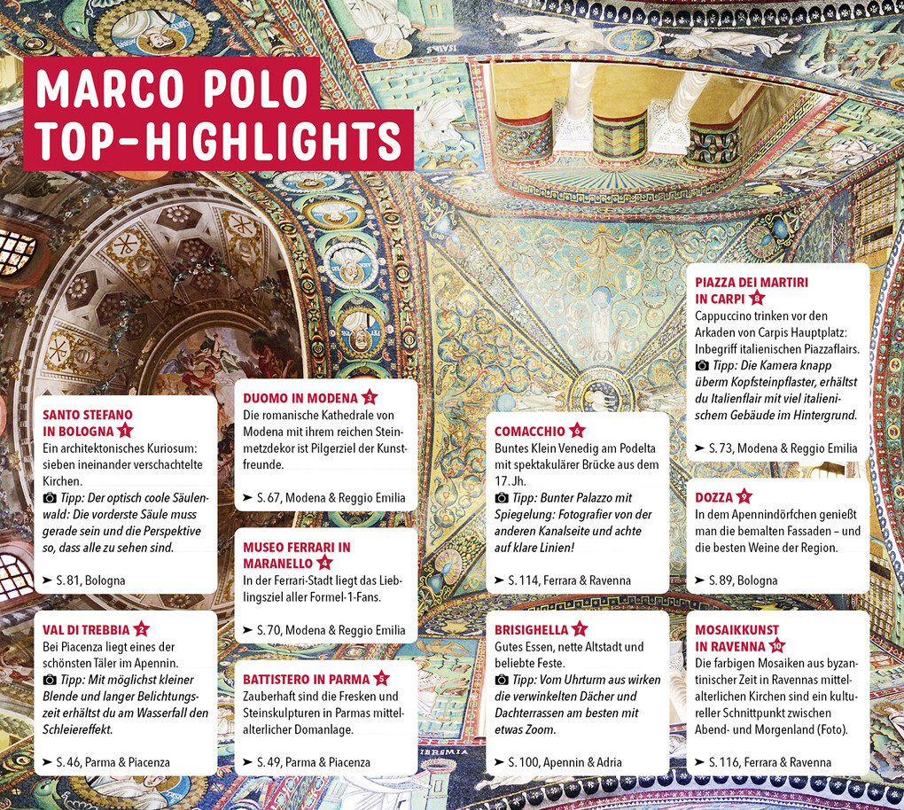 Weitere Ansicht: MARCO POLO Reiseführer Emilia-Romagna, Bologna, Parma, Ravenna | Bettina Dürr, Sabine Oberpriller