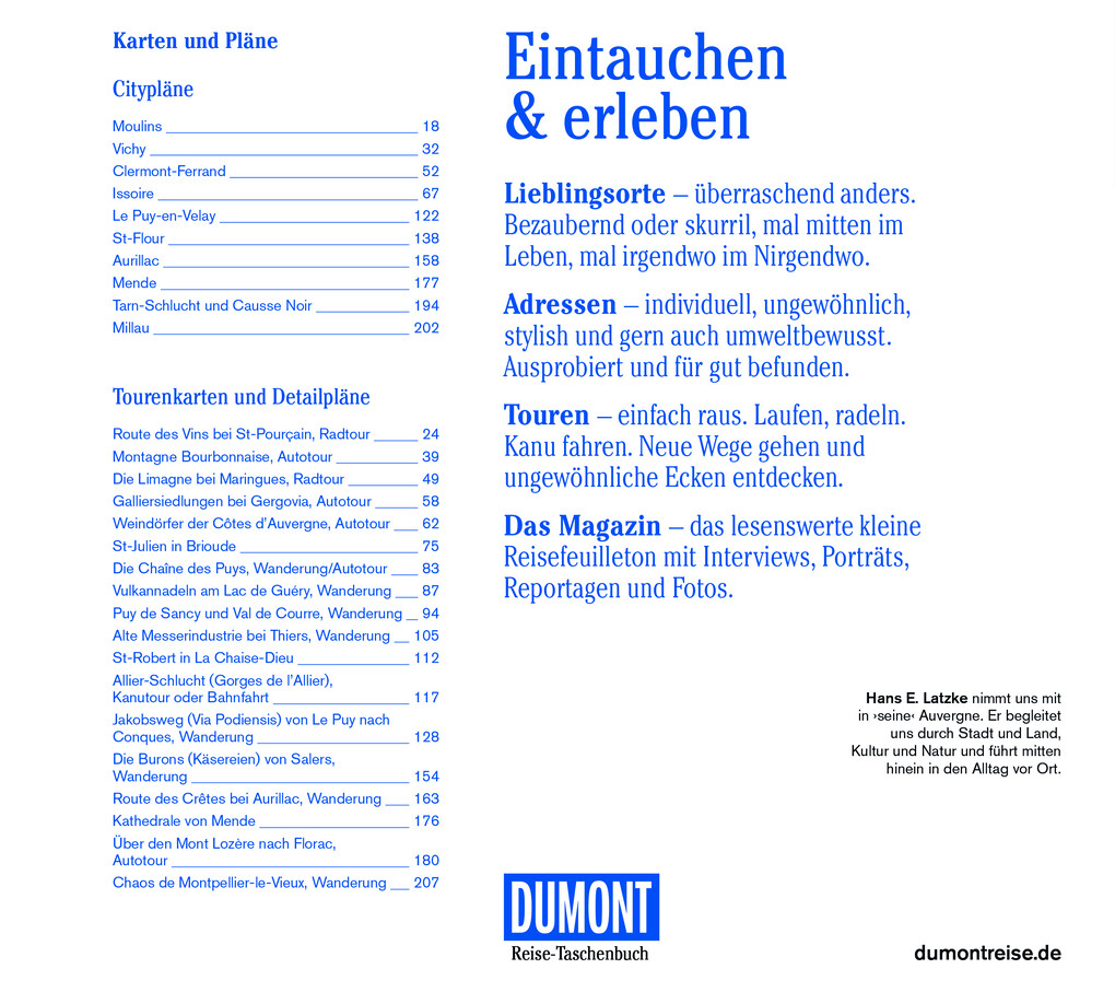 Weitere Ansicht: DUMONT Reise-Taschenbuch Reiseführer Auvergne, Zentralmassiv | Hans E. Latzke
